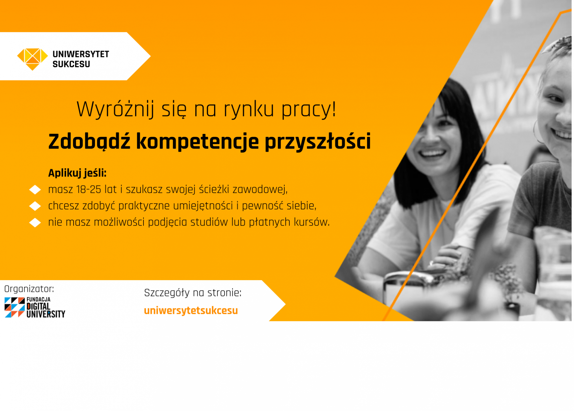 Zdjęcie do artykułu: Zbuduj swoją przyszłość zawodową z Uniwersytetem Sukcesu!