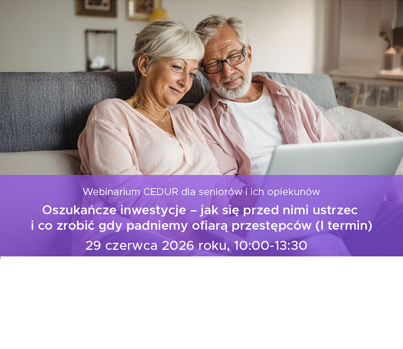 Zdjęcie do artykułu: Webinarium dla seniorów i ich opiekunów „Oszukańcze inwestycje – jak się przed nimi ustrzec i co zrobić gdy padniemy ofiarą przestępców"